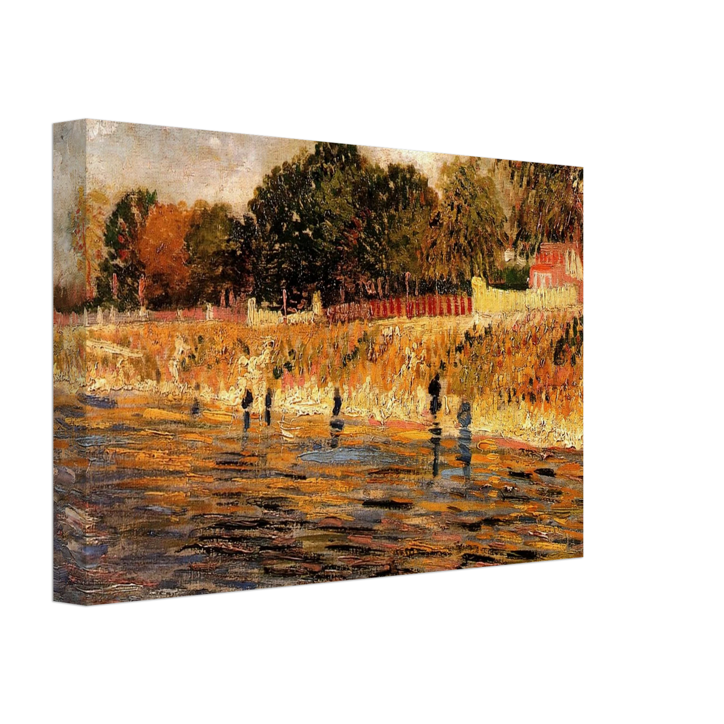 Vincent van Gogh - The Banks of the Seine Canvas - 70x100 cm / 28x40 inches-canvas