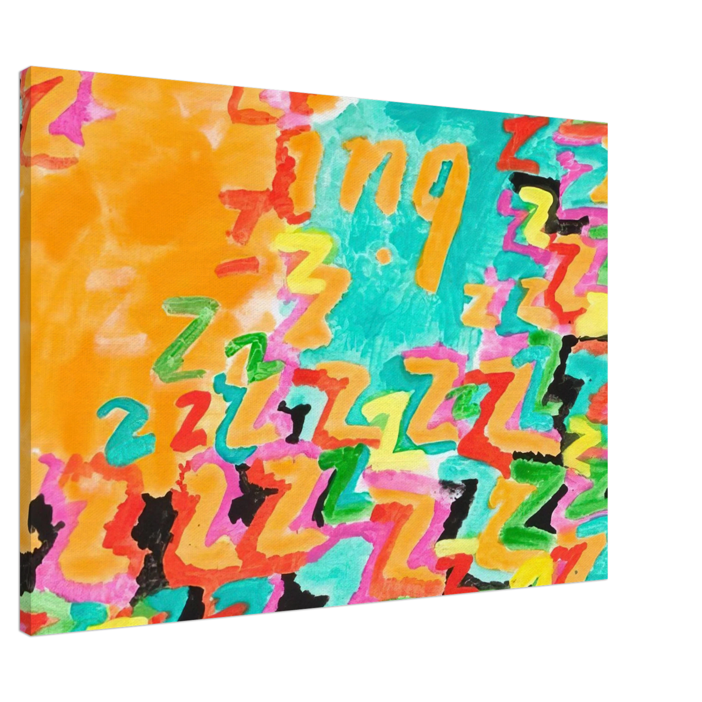 Paul Thek - Untitled z-ing - 1984 Canvas - 20x30 cm / 8x12 inches-canvas