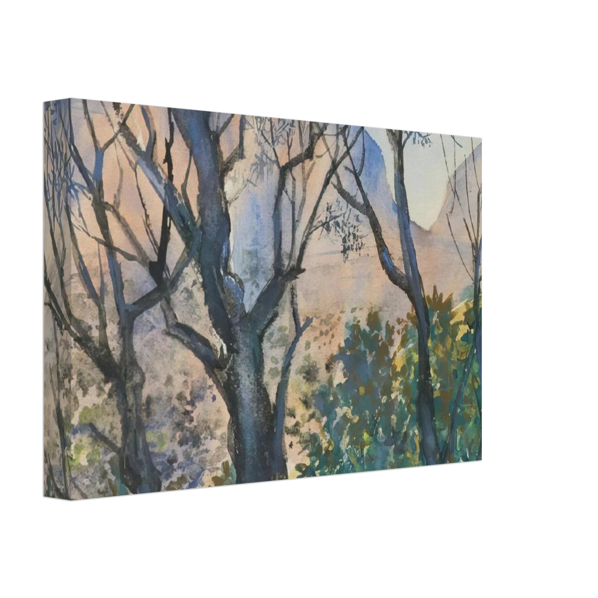 Natalia Goncharova - Pink Light - Post-Impressionism Canvas - 70x100 cm / 28x40 inches-canvas