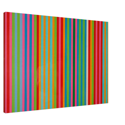 Gene Davis - Passion Flower - 1968 Canvas - 20x30 cm / 8x12 inches-canvas