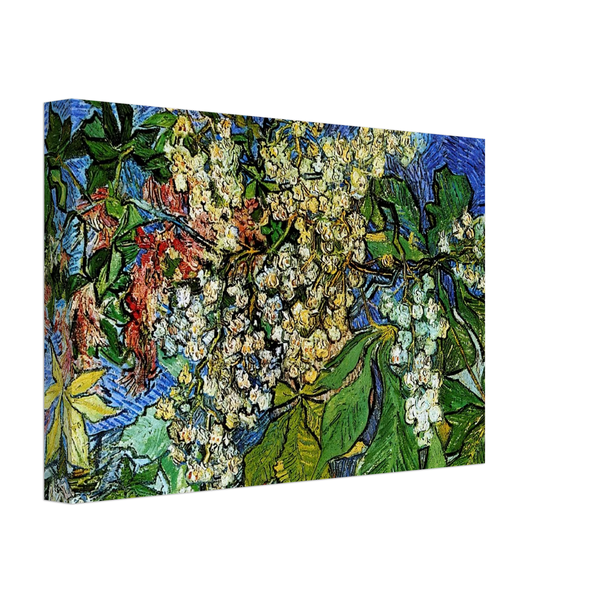 Vincent van Gogh - Blossoming Chestnut Branches Canvas - 40x60 cm / 16x24 inches-canvas