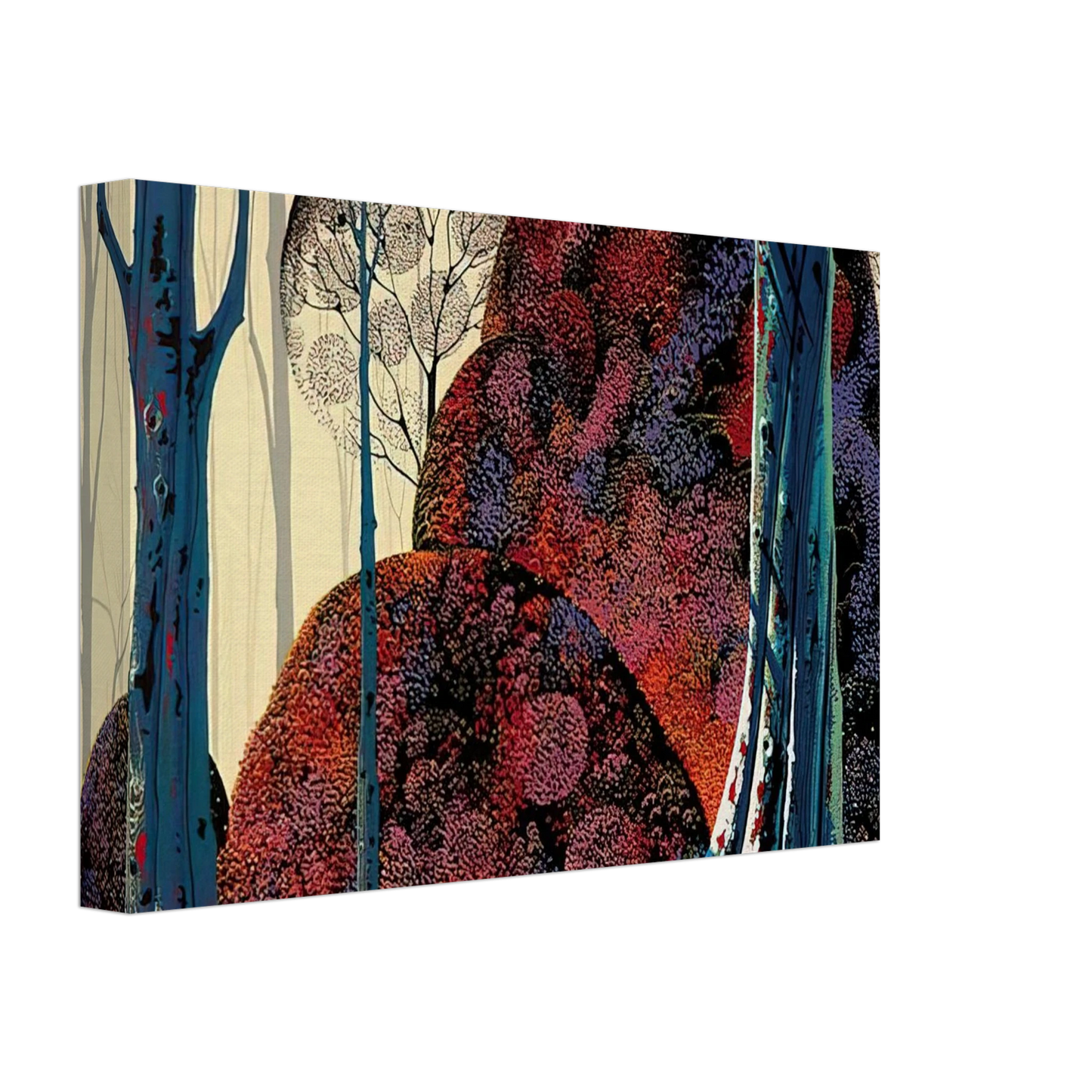 Eyvind Earle - Jewel Forest Canvas - 40x60 cm / 16x24 inches-canvas