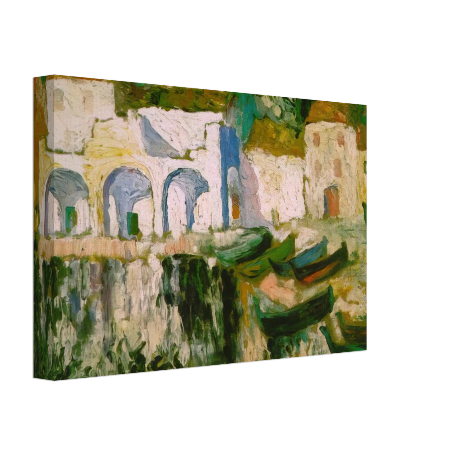 Salvador Dali - VIEW OF PORTDOGUE PORT ALUGER Canvas - 40x60 cm / 16x24 inches-canvas