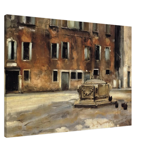 John Singer Sargent - Campo San Agnese, Venise Canvas - 20x30 cm / 8x12 inches-canvas