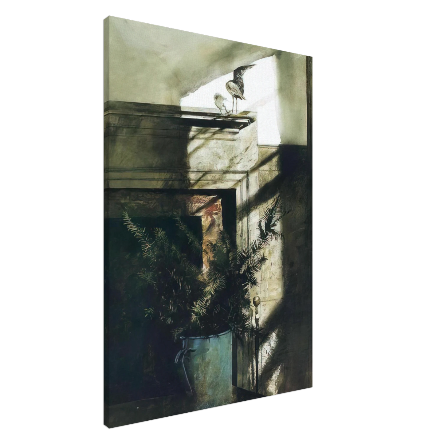 Andrew Wyeth - BIRD IN THE HOUSE Canvas - 20x30 cm / 8x12 inches-canvas