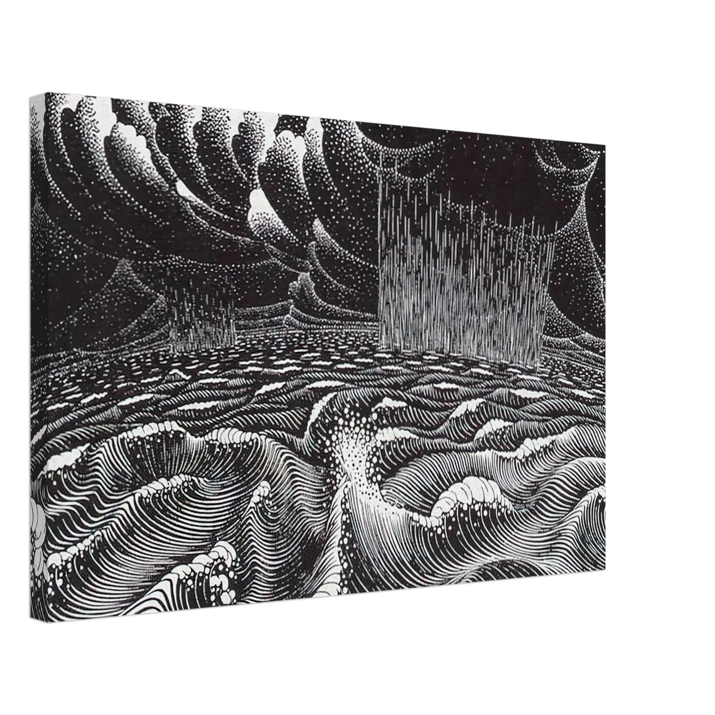 MC Escher - THE 2ND DAY OF THE CREATION Canvas - 70x100 cm / 28x40 inches-canvas