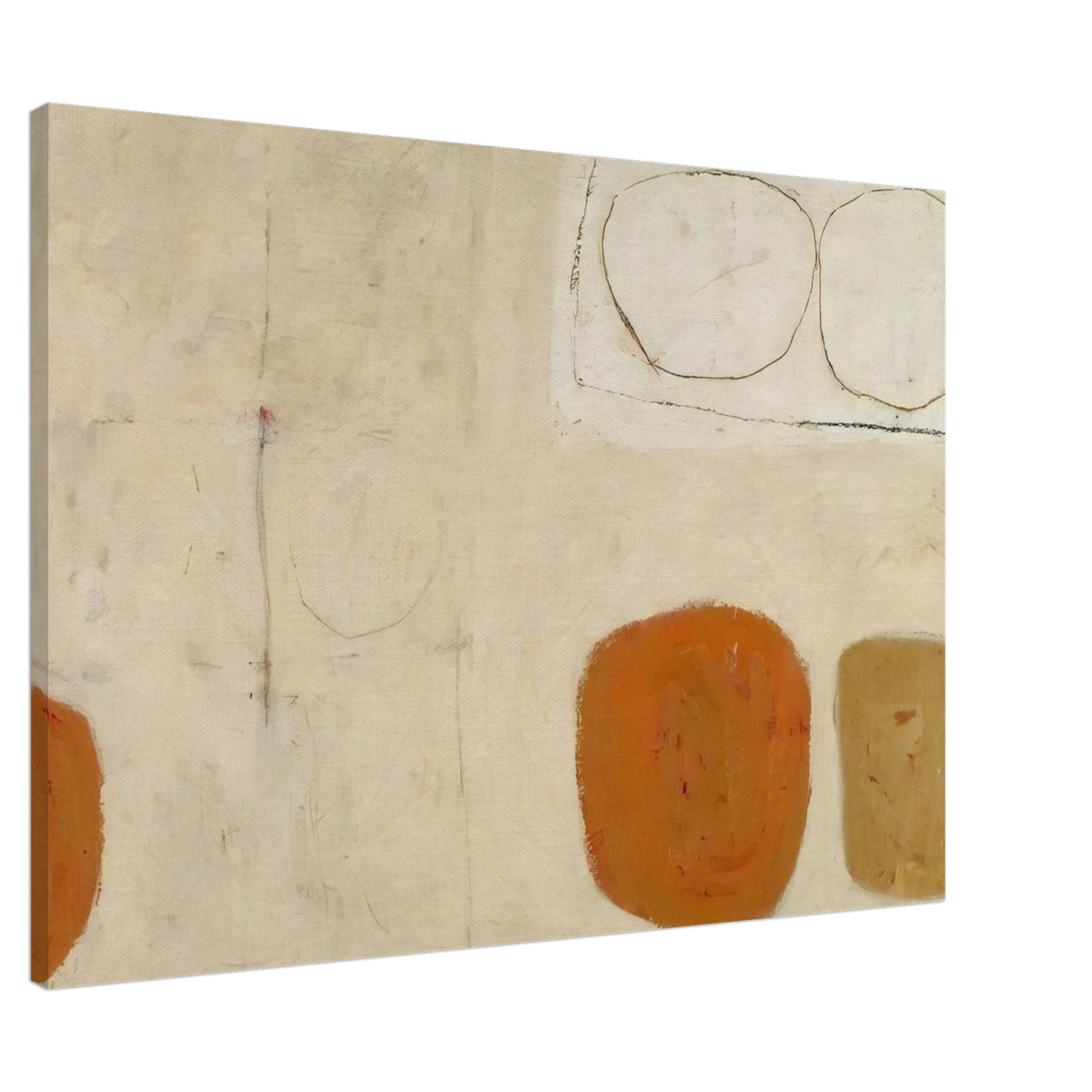 William Scott - Painting - 1959 Canvas - 20x30 cm / 8x12 inches-canvas