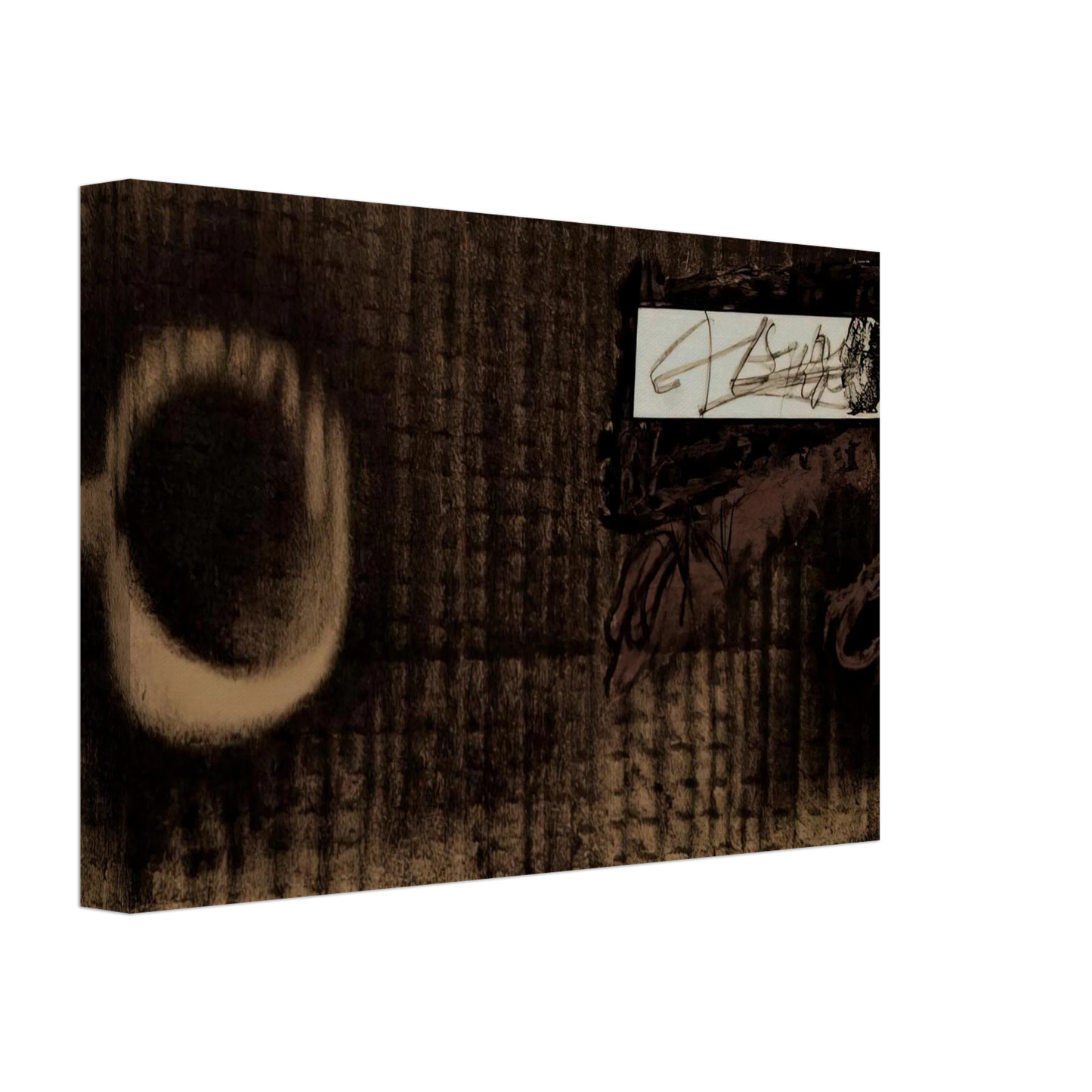 Antoni Tapies - ETIQUETTE 1979 Canvas - 40x60 cm / 16x24 inches-canvas