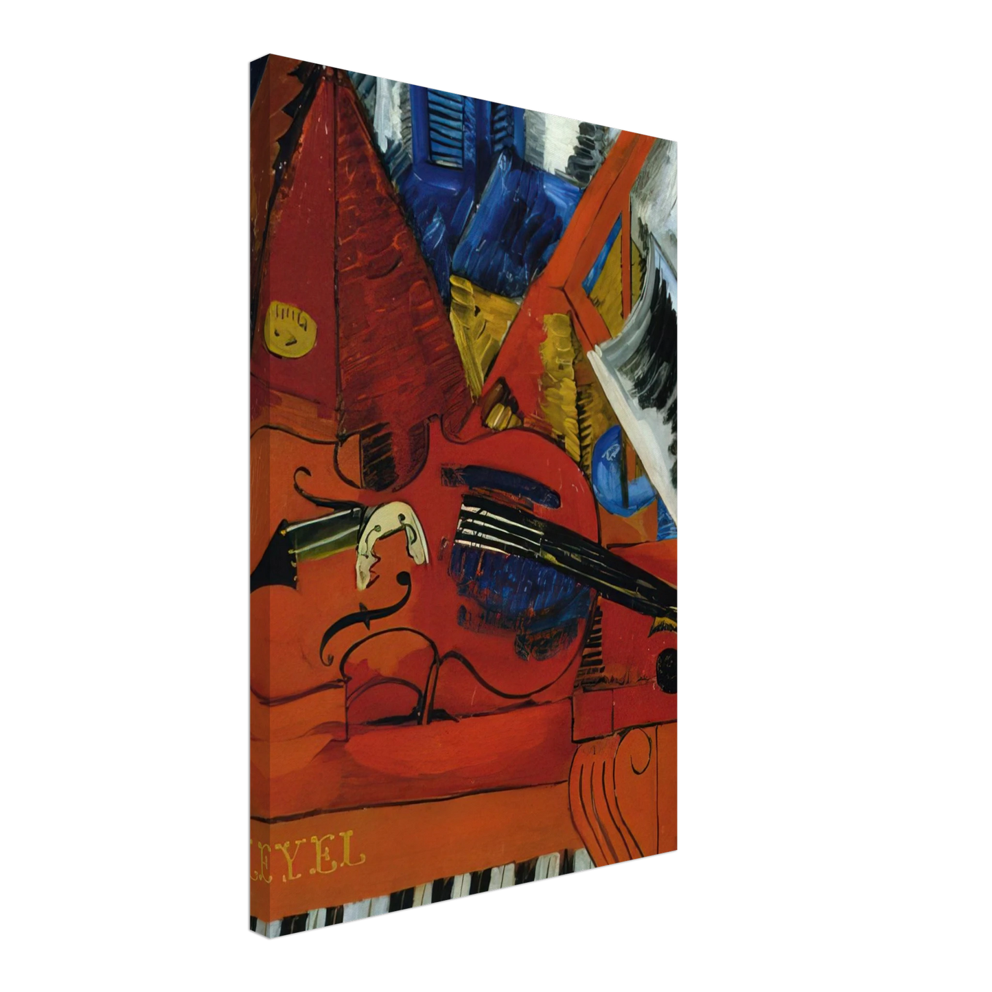 Raoul Dufy - THE VIOLIN 1916 Canvas - 70x100 cm / 28x40 inches-canvas