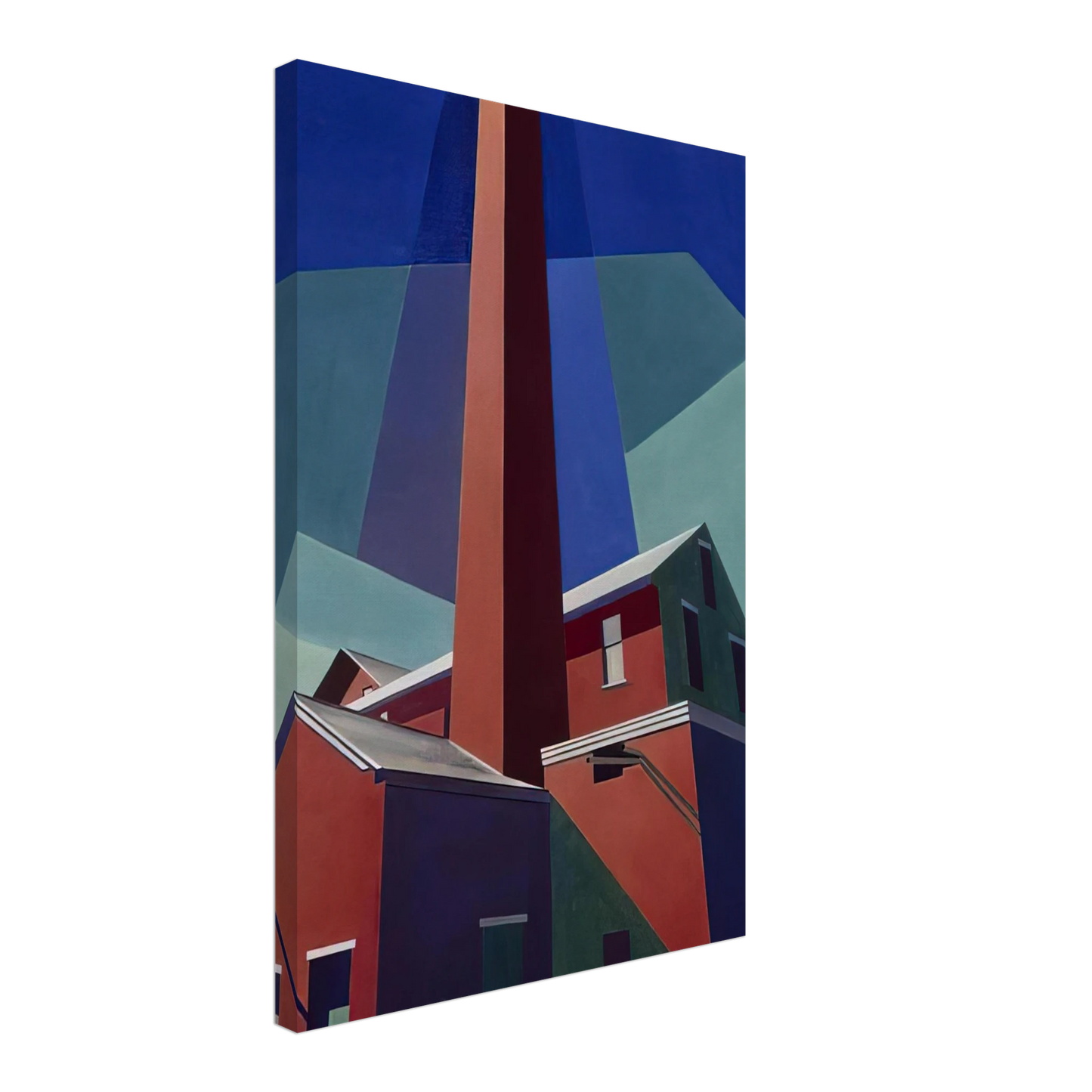 Charles Sheeler - Ballardvale - 1946 Canvas - 40x60 cm / 16x24 inches-canvas