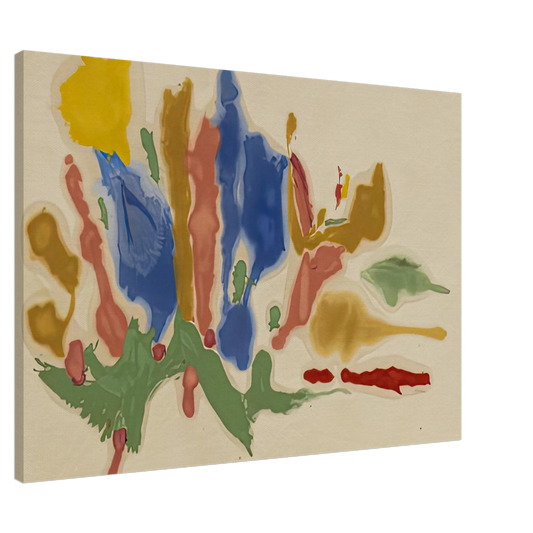 Helen Frankenthaler - Cool Summer, 1962- Canvas - 20x30 cm / 8x12 inches-canvas