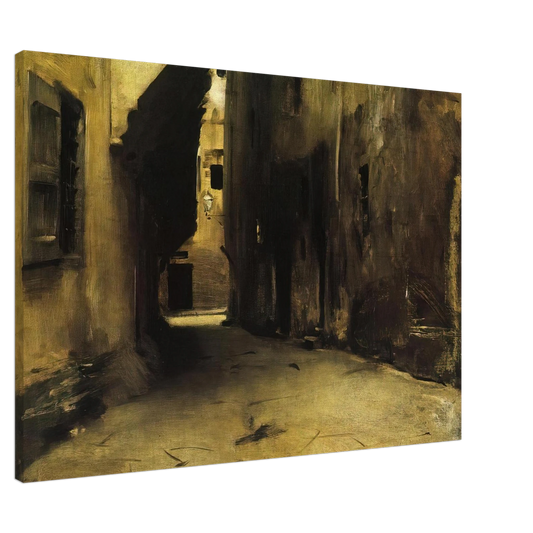 John Singer Sargent - A Street in Venice Canvas - 20x30 cm / 8x12 inches-canvas
