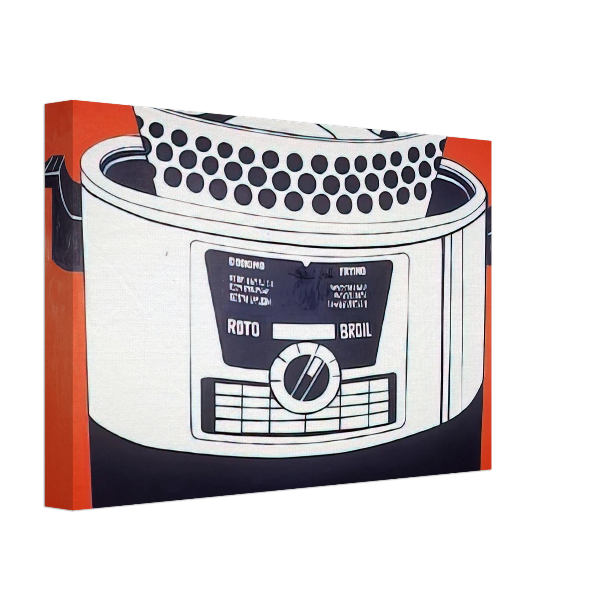 Roy Lichtenstein - ROTO BROIL 1961 Canvas - 70x100 cm / 28x40 inches-canvas