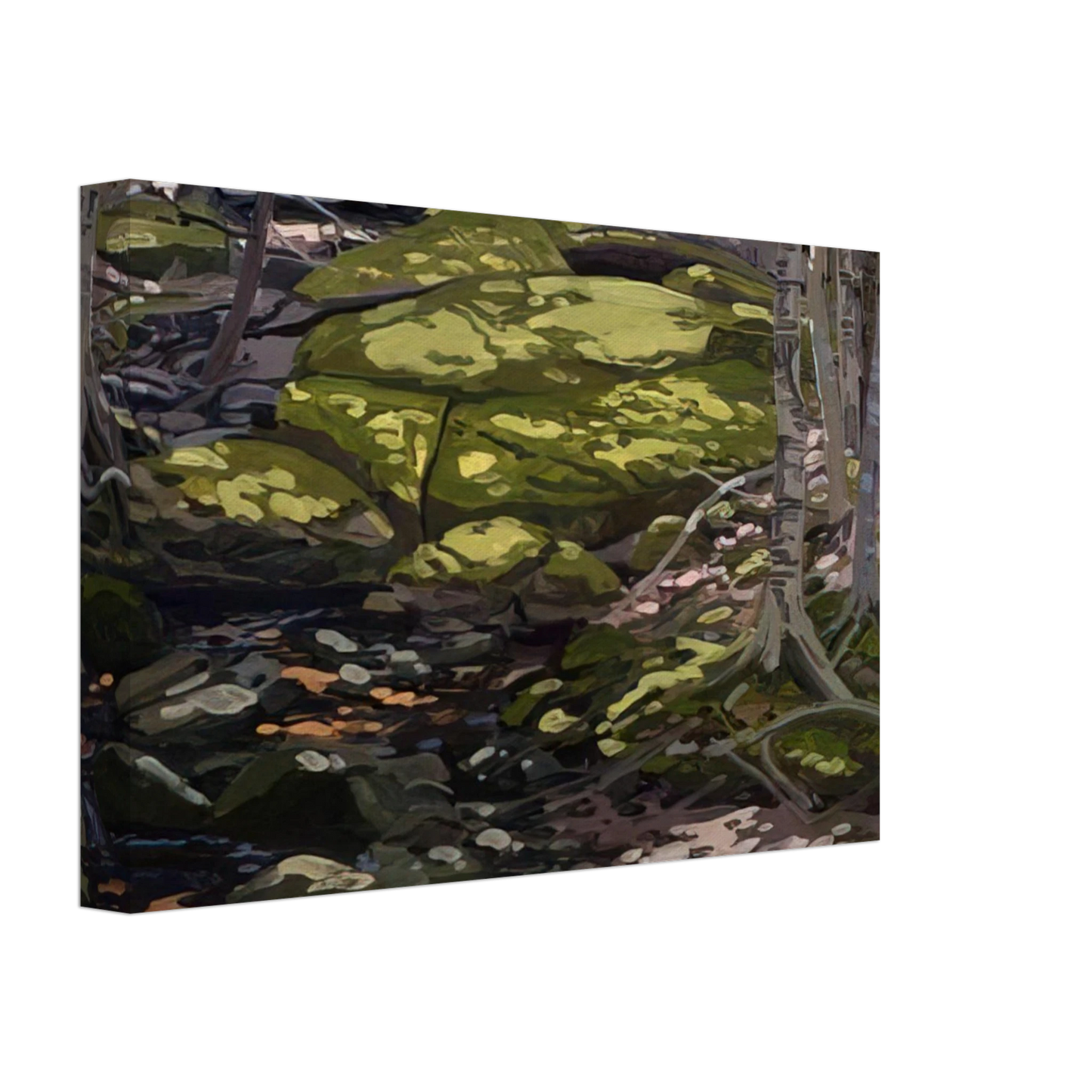 Neil Welliver - Light in Brook - Contemporary Realism Canvas - 70x100 cm / 28x40 inches-canvas