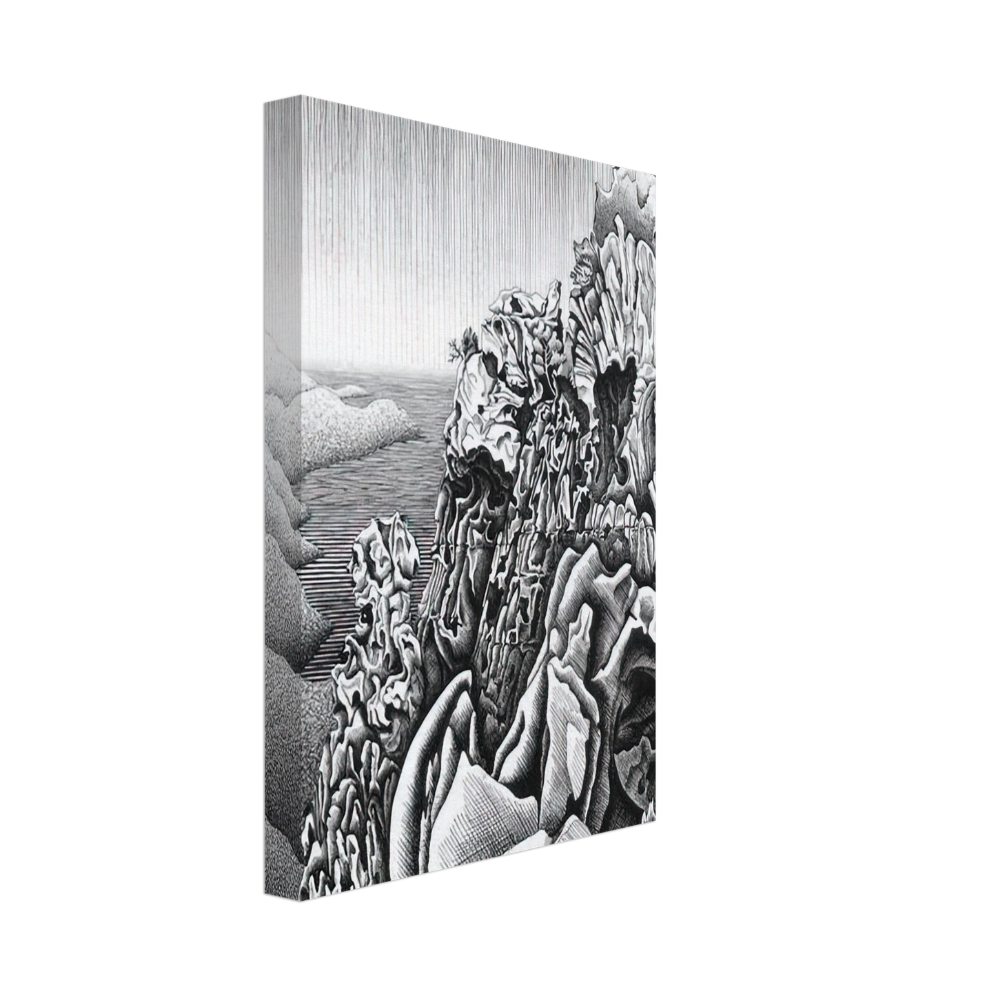 MC Escher - CALANQUES DE PIANA Canvas - 70x100 cm / 28x40 inches-canvas