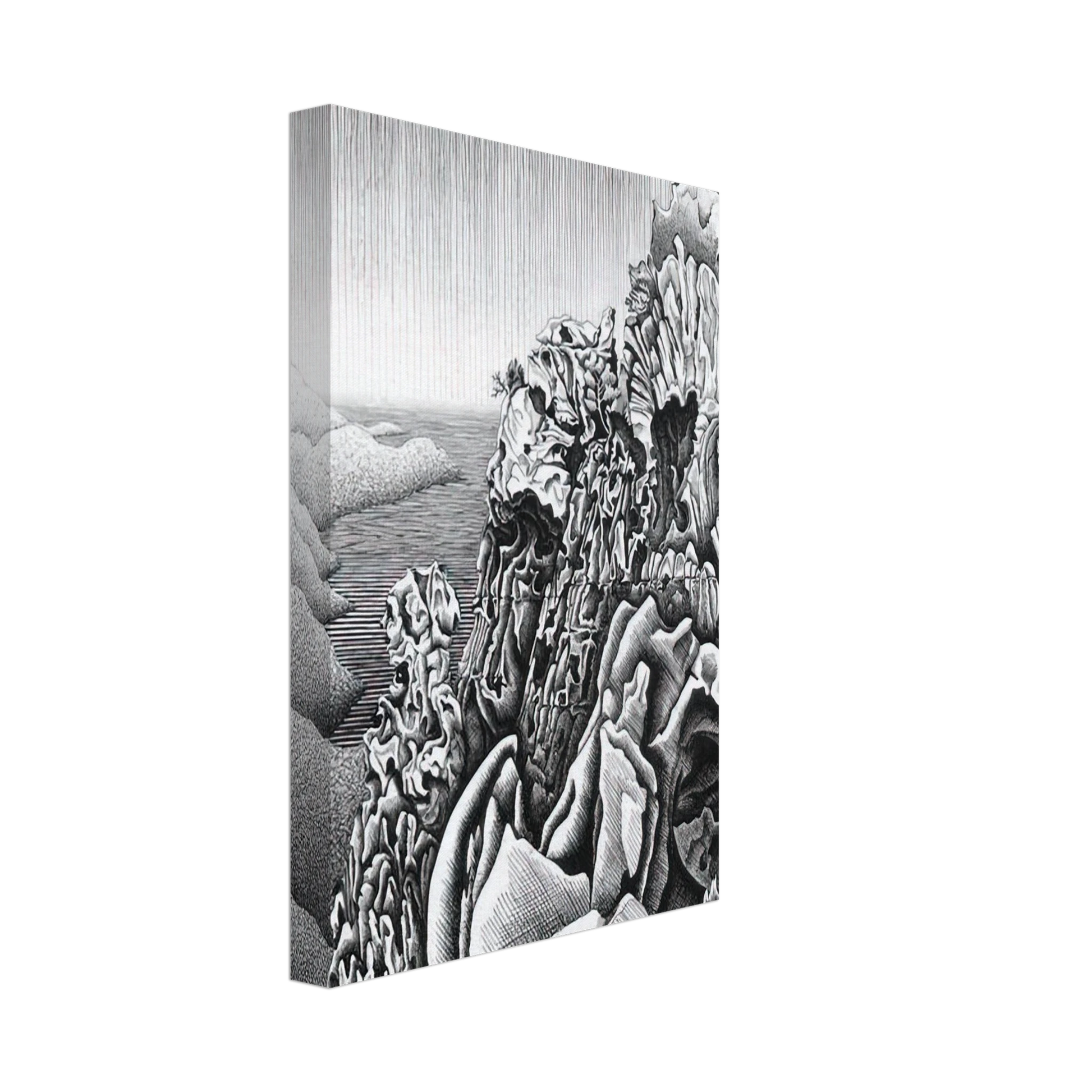 MC Escher - CALANQUES DE PIANA Canvas - 70x100 cm / 28x40 inches-canvas