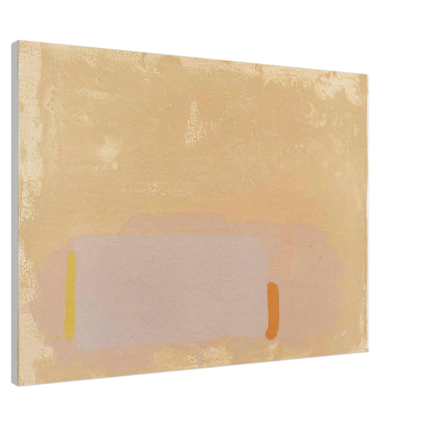 John Hoyland - Brown-Beige-Pink - 1971 Canvas - 20x30 cm / 8x12 inches-canvas