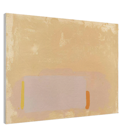John Hoyland - Brown-Beige-Pink - 1971 Canvas - 20x30 cm / 8x12 inches-canvas