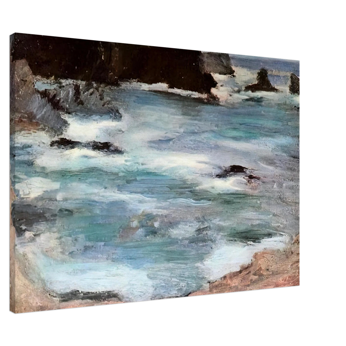 Henri Matisse - ROCHERS A BELLE ILE 1896 0 Canvas - 20x30 cm / 8x12 inches-canvas