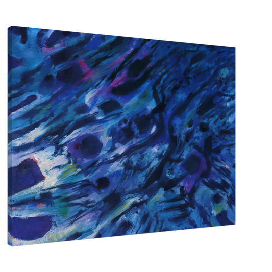 Alfred Manessier - Eaux vives - 1979 Canvas - 20x30 cm / 8x12 inches-canvas