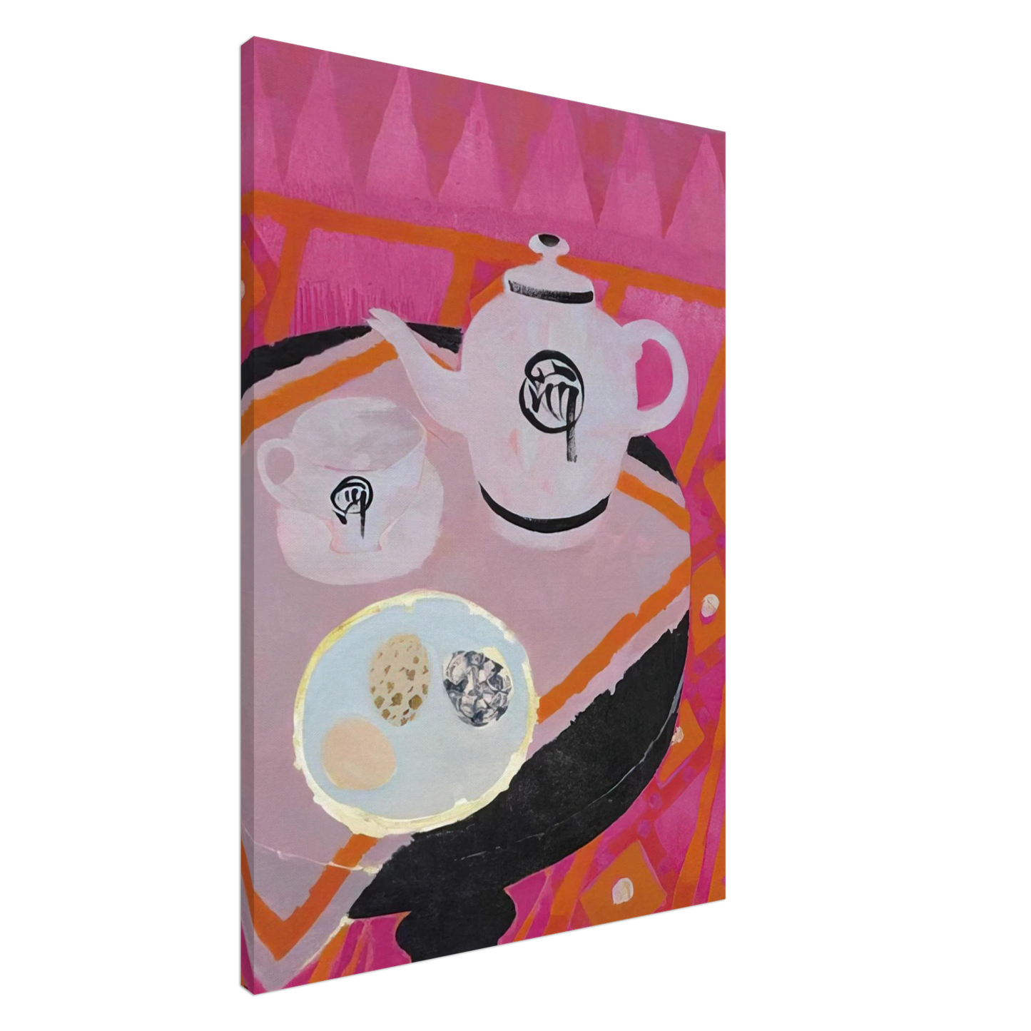 Mary Fedden - Chinese Teapot - 1989 Canvas - 20x30 cm / 8x12 inches-canvas