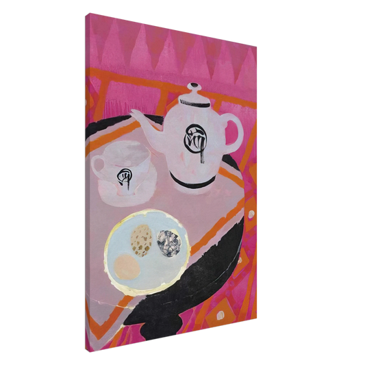 Mary Fedden - Chinese Teapot - 1989 Canvas - 20x30 cm / 8x12 inches-canvas