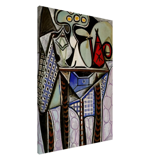 Pablo Picasso - Still life on a table - 1947 Canvas - 20x30 cm / 8x12 inches-canvas