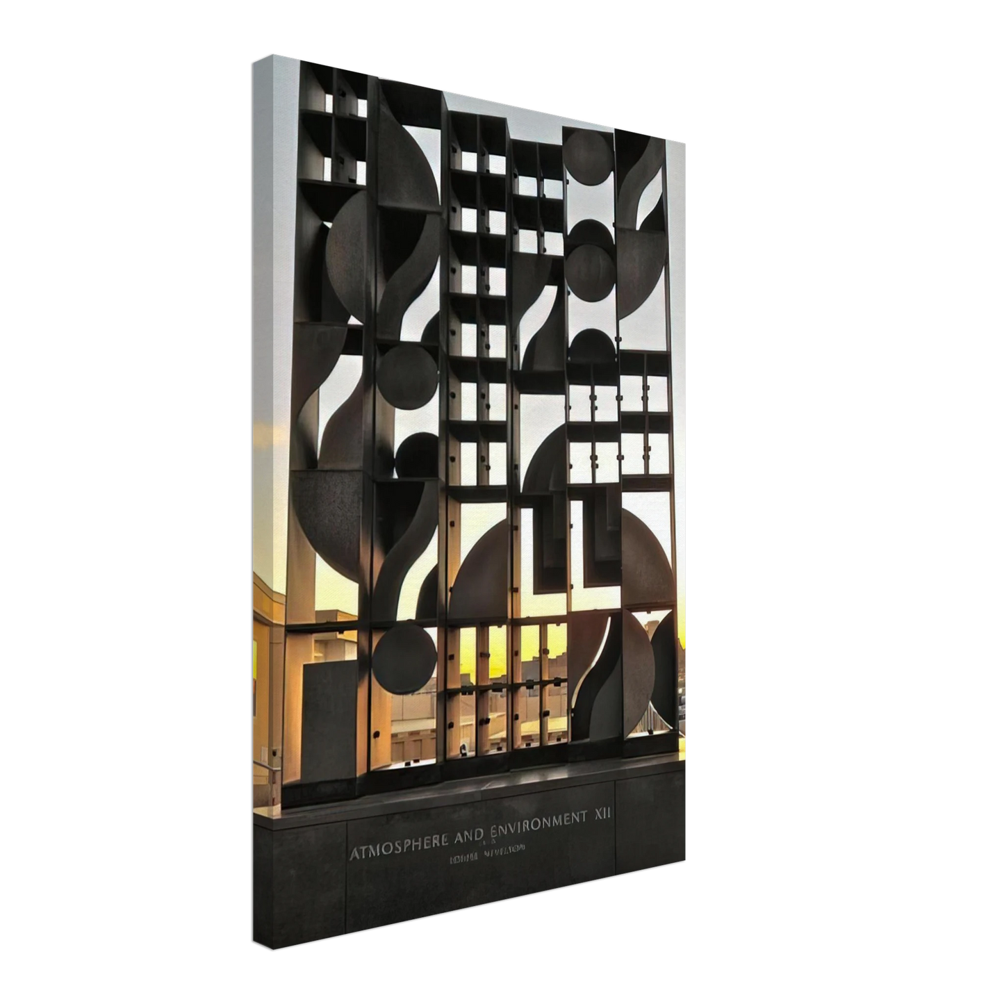 Louise Nevelson - ATMOSHERE AND ENVIRONMENT XII 1970 Canvas - 70x100 cm / 28x40 inches-canvas