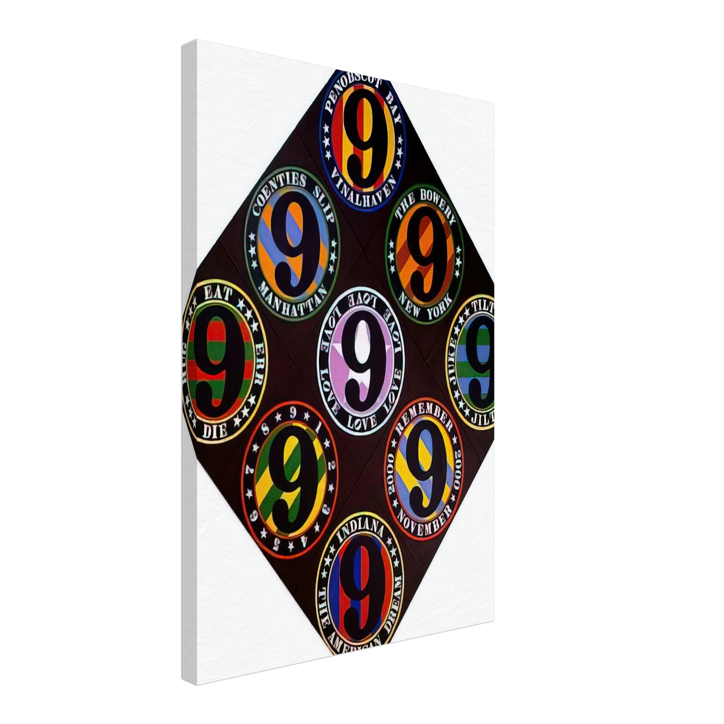 Robert Indiana - The Ninth American Dream Canvas - 40x60 cm / 16x24 inches-canvas