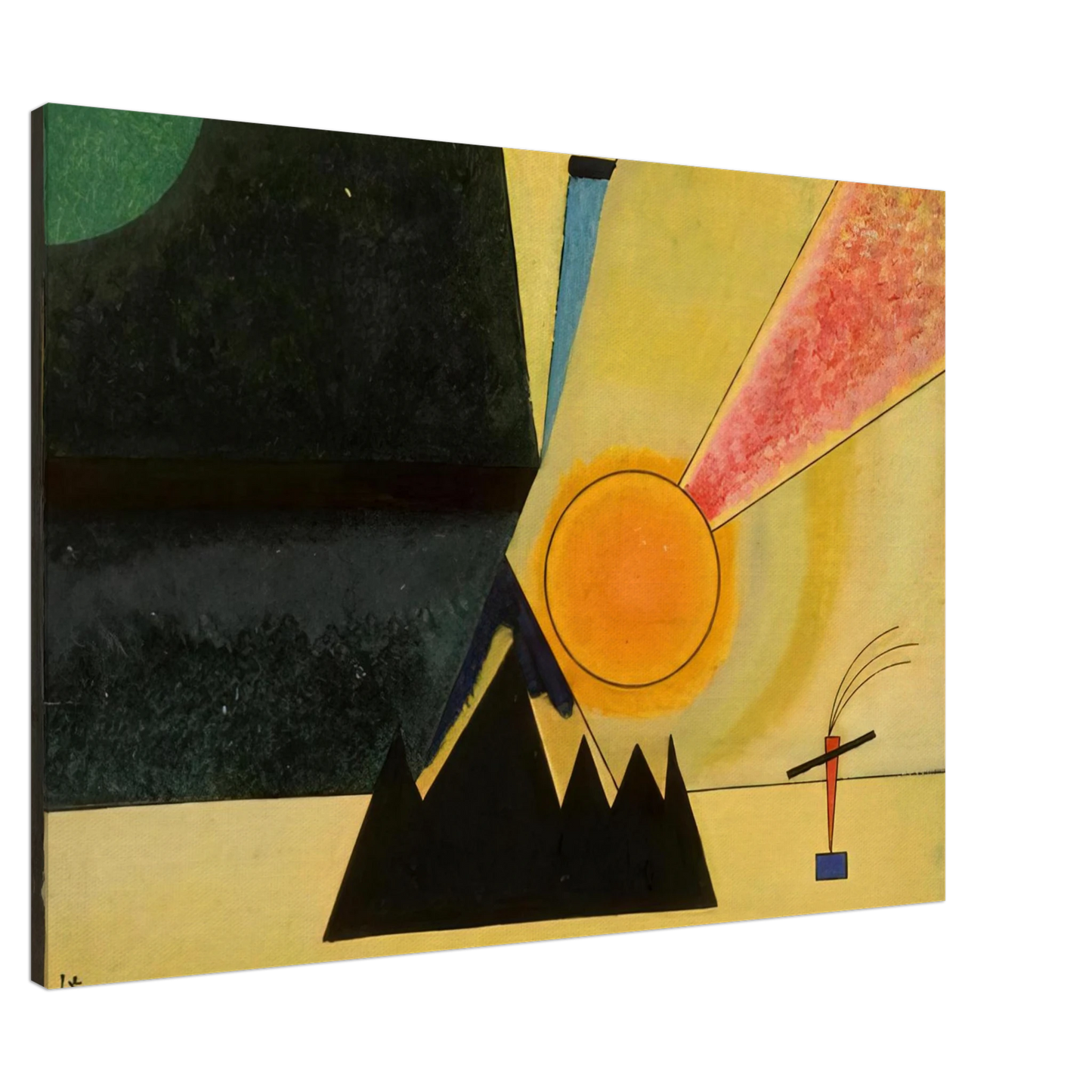 Wassily Kandinsky - DEVELOPMENT 1926 Canvas - 20x30 cm / 8x12 inches-canvas