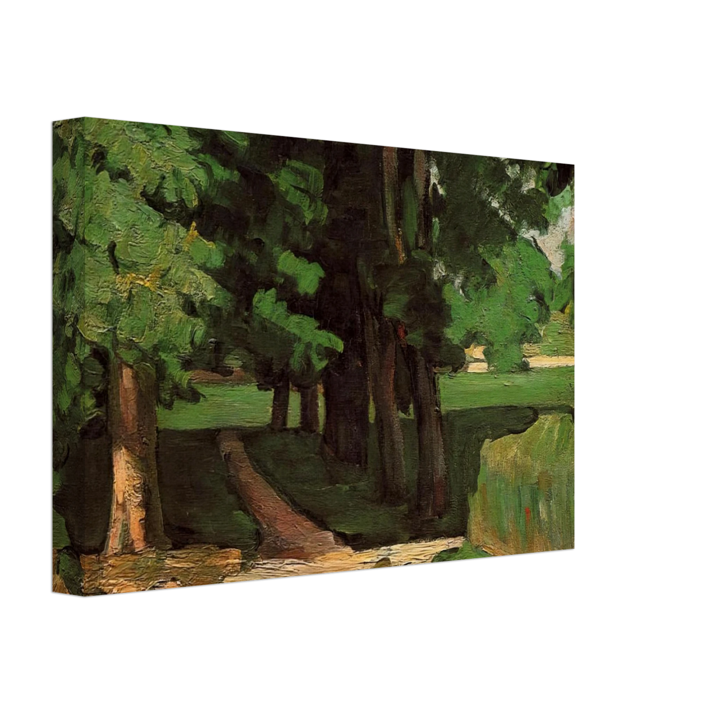 Paul Cezanne - Lane of Chestnut Trees at the Jas de Bouffan Canvas - 40x60 cm / 16x24 inches-canvas