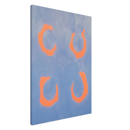 Jeremy Moon - Red Chord - 1962 Canvas - 20x30 cm / 8x12 inches-canvas