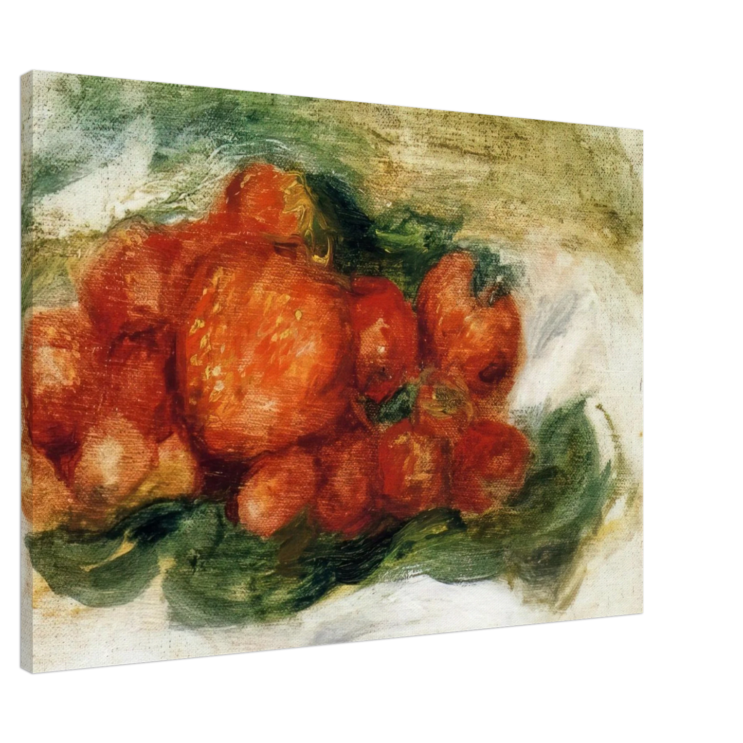 Pierre-Auguste Renoir - Still Life with Strawberries Canvas - 20x30 cm / 8x12 inches-canvas