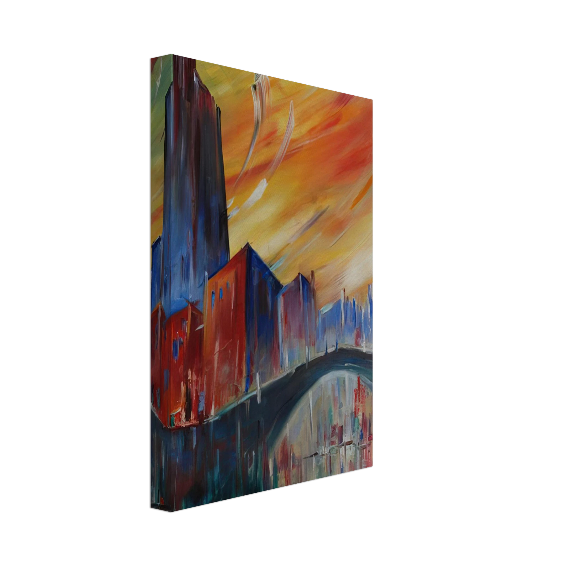 Konrad Zuse - Untitled - 1983 Canvas - 40x60 cm / 16x24 inches-canvas