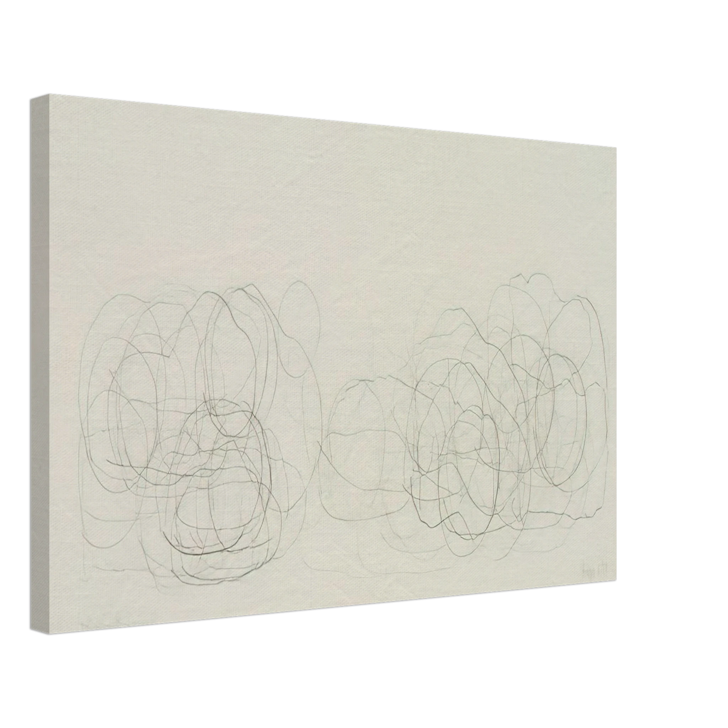 John Cage - 7R15 Where R=Ryoanji - 1983 Canvas - 70x100 cm / 28x40 inches-canvas