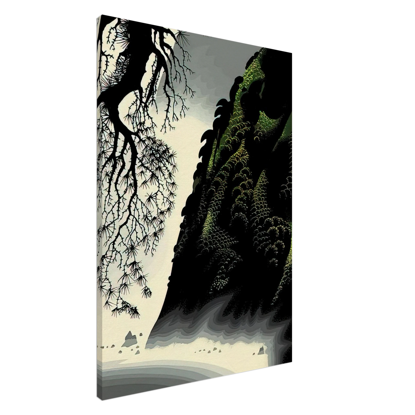 Eyvind Earle - Little Big Sur Canvas - 20x30 cm / 8x12 inches-canvas