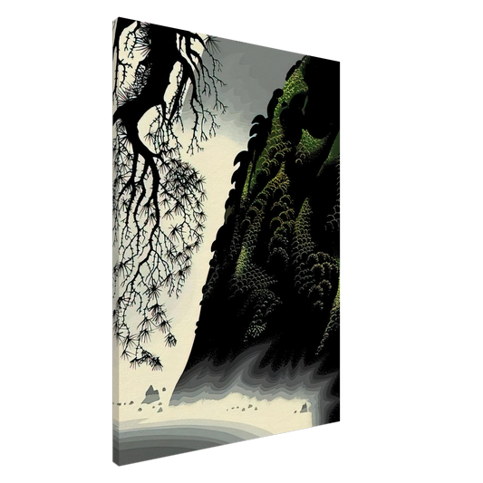 Eyvind Earle - Little Big Sur Canvas - 20x30 cm / 8x12 inches-canvas