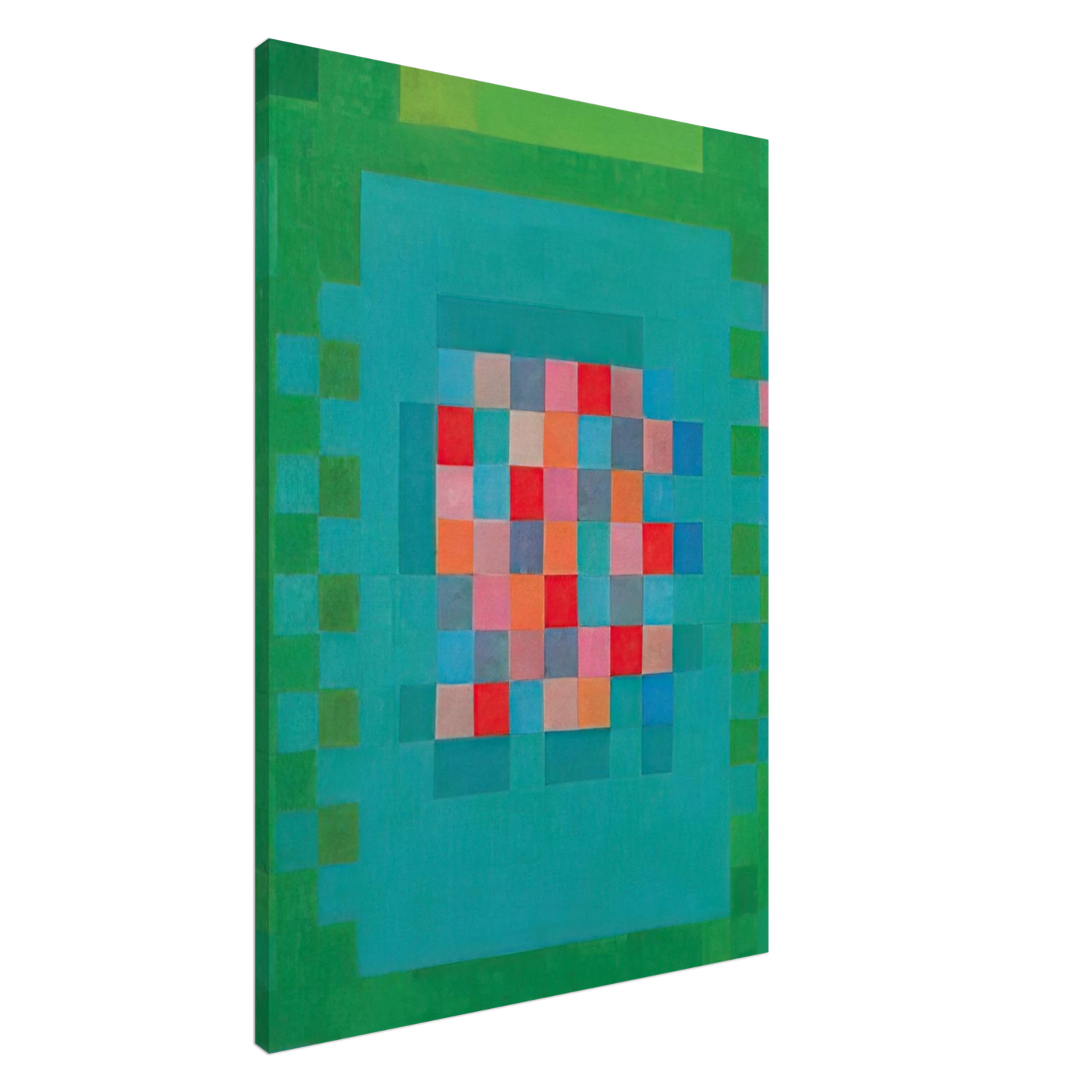 Johannes Itten - Happy Island - 1965 Canvas - 20x30 cm / 8x12 inches-canvas