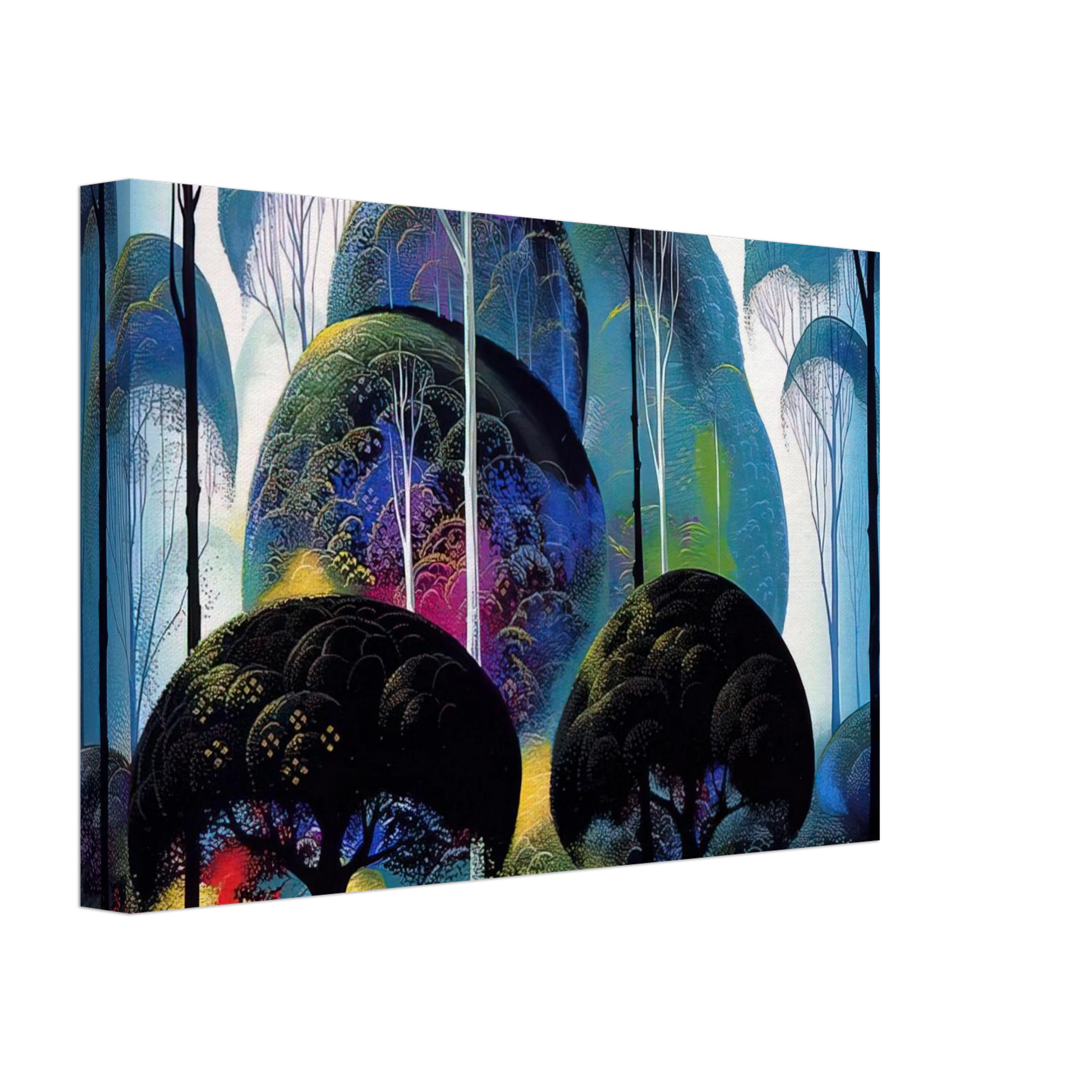 Eyvind Earle - Green Forest Canvas - 70x100 cm / 28x40 inches-canvas