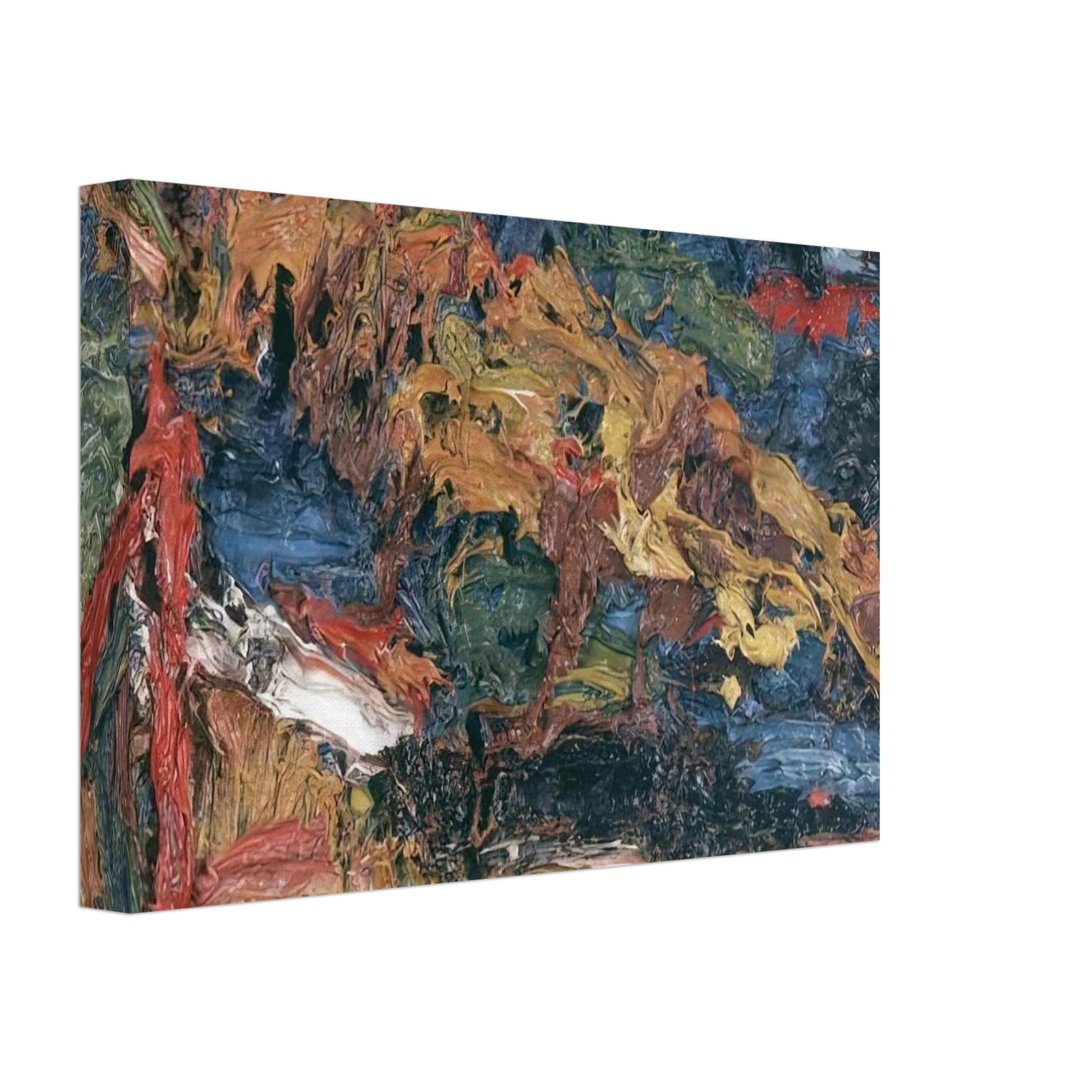 Frank Auerbach - E O W ON HER BLUE EIDERDOWN III Canvas - 40x60 cm / 16x24 inches-canvas