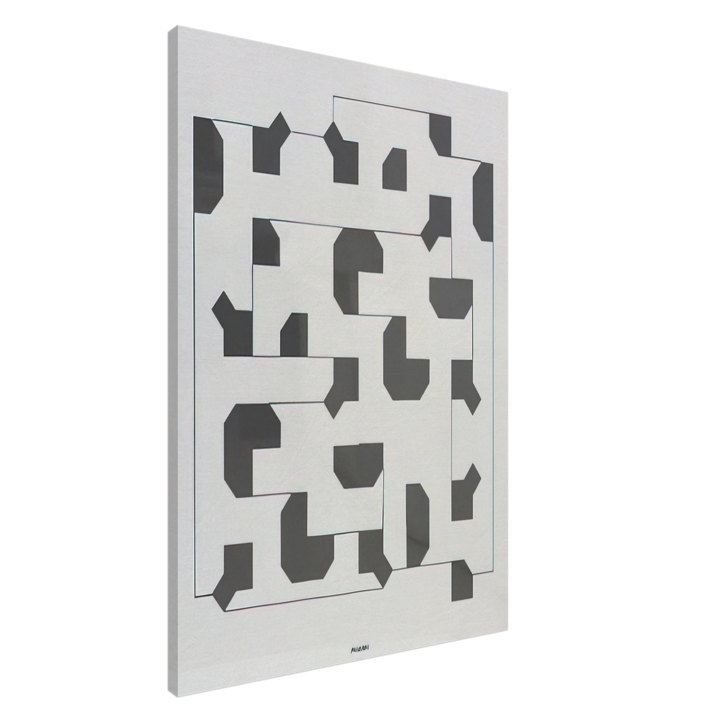 Bruno Munari - Curva di Peano - 1975 Canvas - 20x30 cm / 8x12 inches-canvas