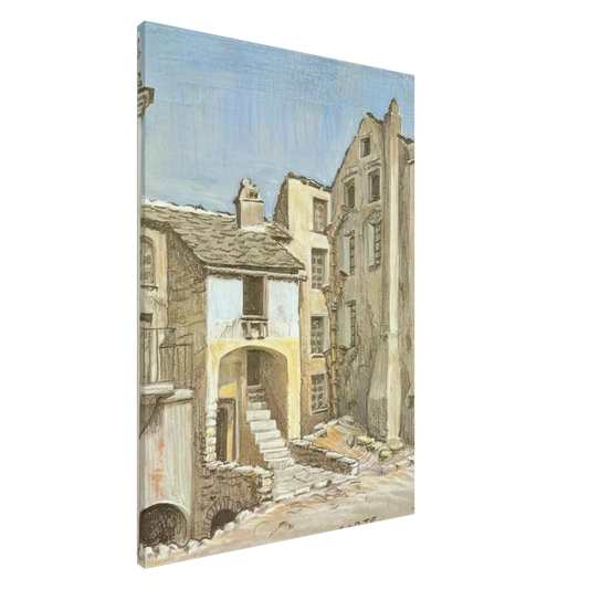 MC Escher - CORTE CORSICA Canvas - 20x30 cm / 8x12 inches-canvas
