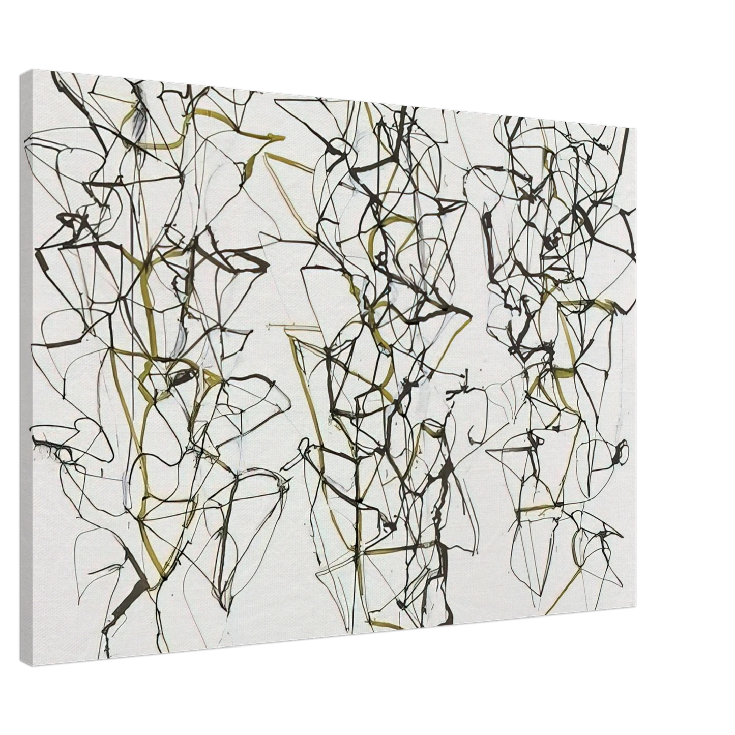 Brice Marden - Untitled with Green - 1989 Canvas - 20x30 cm / 8x12 inches-canvas