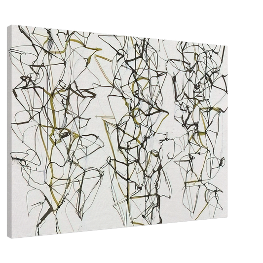 Brice Marden - Untitled with Green - 1989 Canvas - 20x30 cm / 8x12 inches-canvas