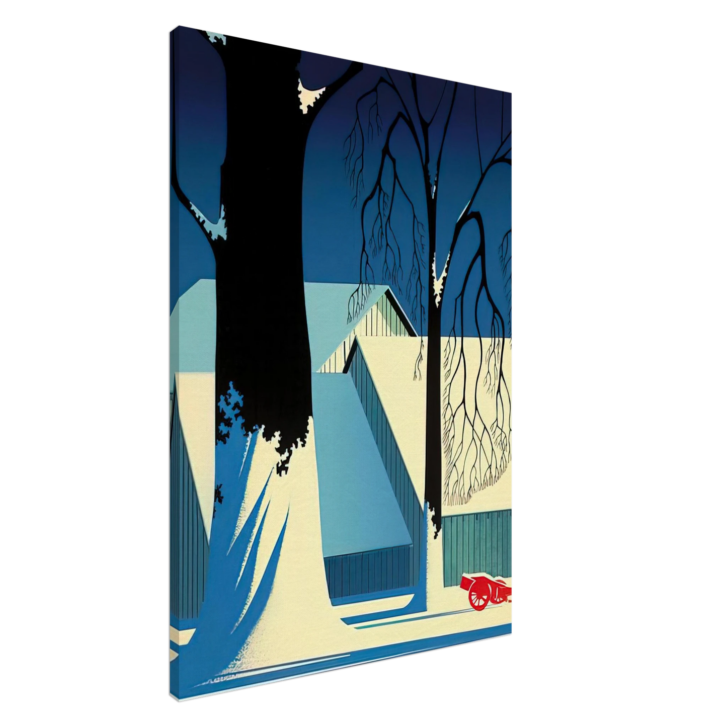 Eyvind Earle - Turquoise Canvas - 20x30 cm / 8x12 inches-canvas