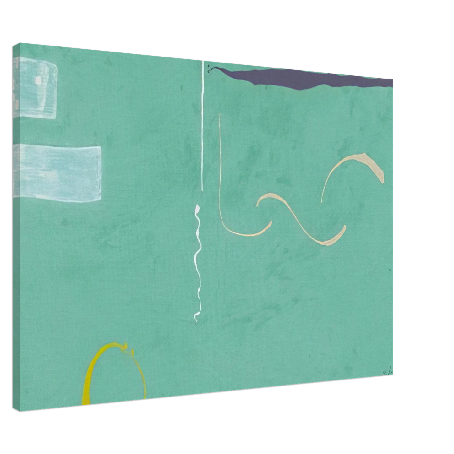 Helen Frankenthaler - Tahiti - 1989 Canvas - 20x30 cm / 8x12 inches-canvas