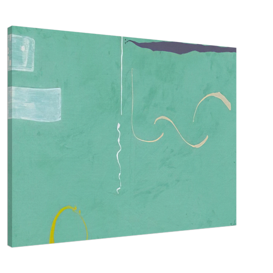 Helen Frankenthaler - Tahiti - 1989 Canvas - 20x30 cm / 8x12 inches-canvas