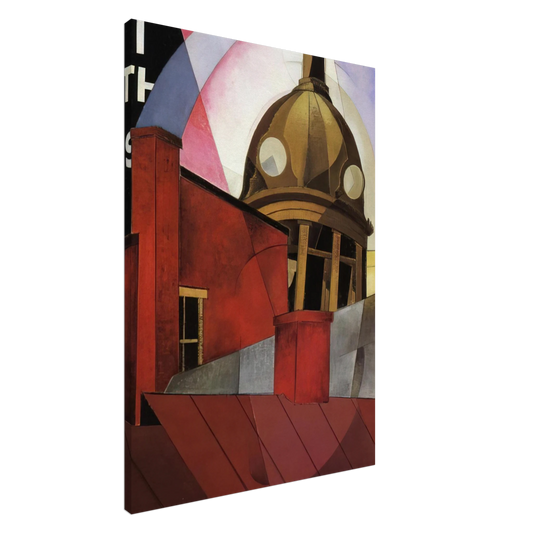 Charles Demuth - Welcome to Our City - 1921 Canvas - 20x30 cm / 8x12 inches-canvas