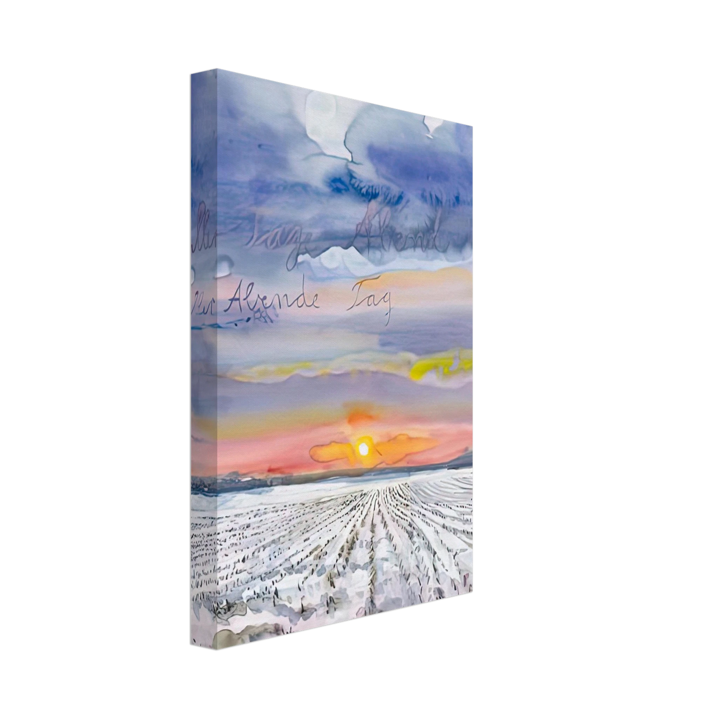 Anselm Kiefer - THE EVENING OF ALL DAYS THE DAY OF ALL EVENINGS 2014 0 Canvas - 70x100 cm / 28x40 inches-canvas