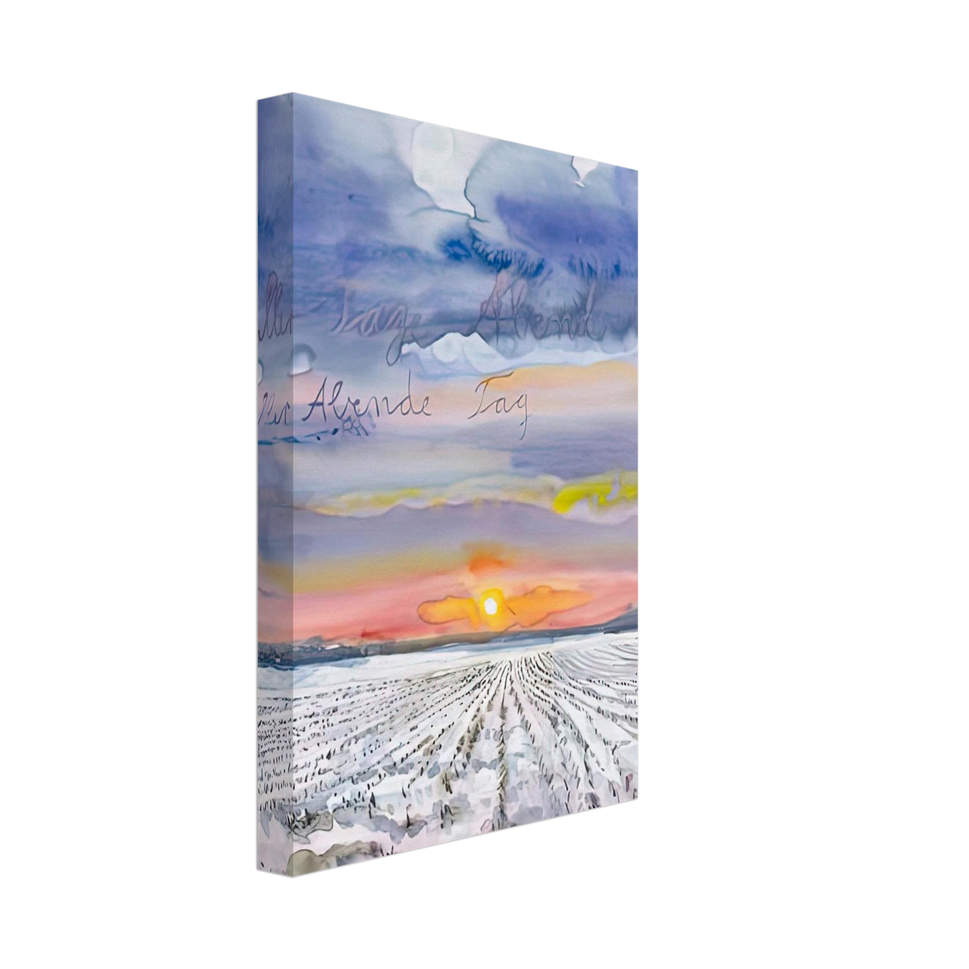 Anselm Kiefer - THE EVENING OF ALL DAYS THE DAY OF ALL EVENINGS 2014 0 Canvas - 70x100 cm / 28x40 inches-canvas